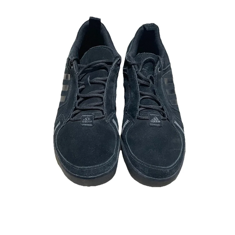 Adidas Anzee Low Lea Black Men Size 11‎ US Excellent  Suede Leather